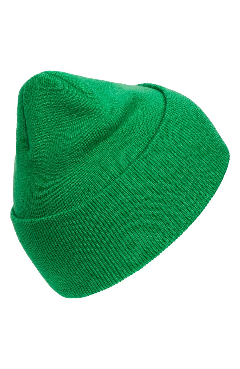 adidas Trefoil Logo Patch Rib Beanie, Alternate, color, 