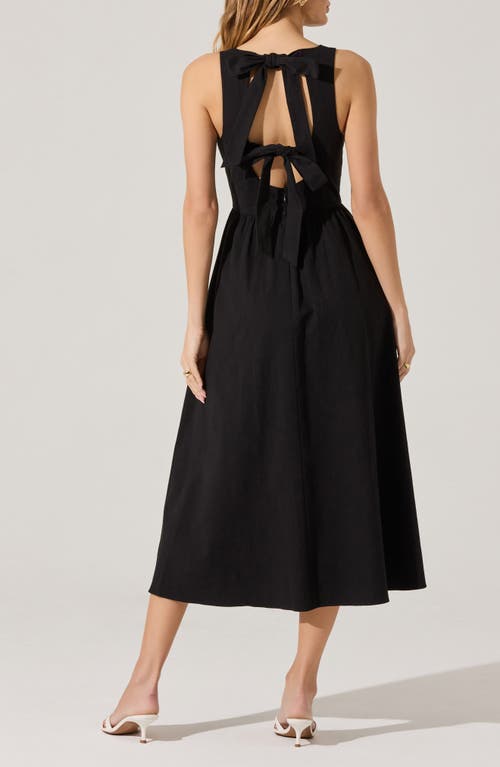 ASTR ASTR THE LABEL BOW BACK A-LINE DRESS