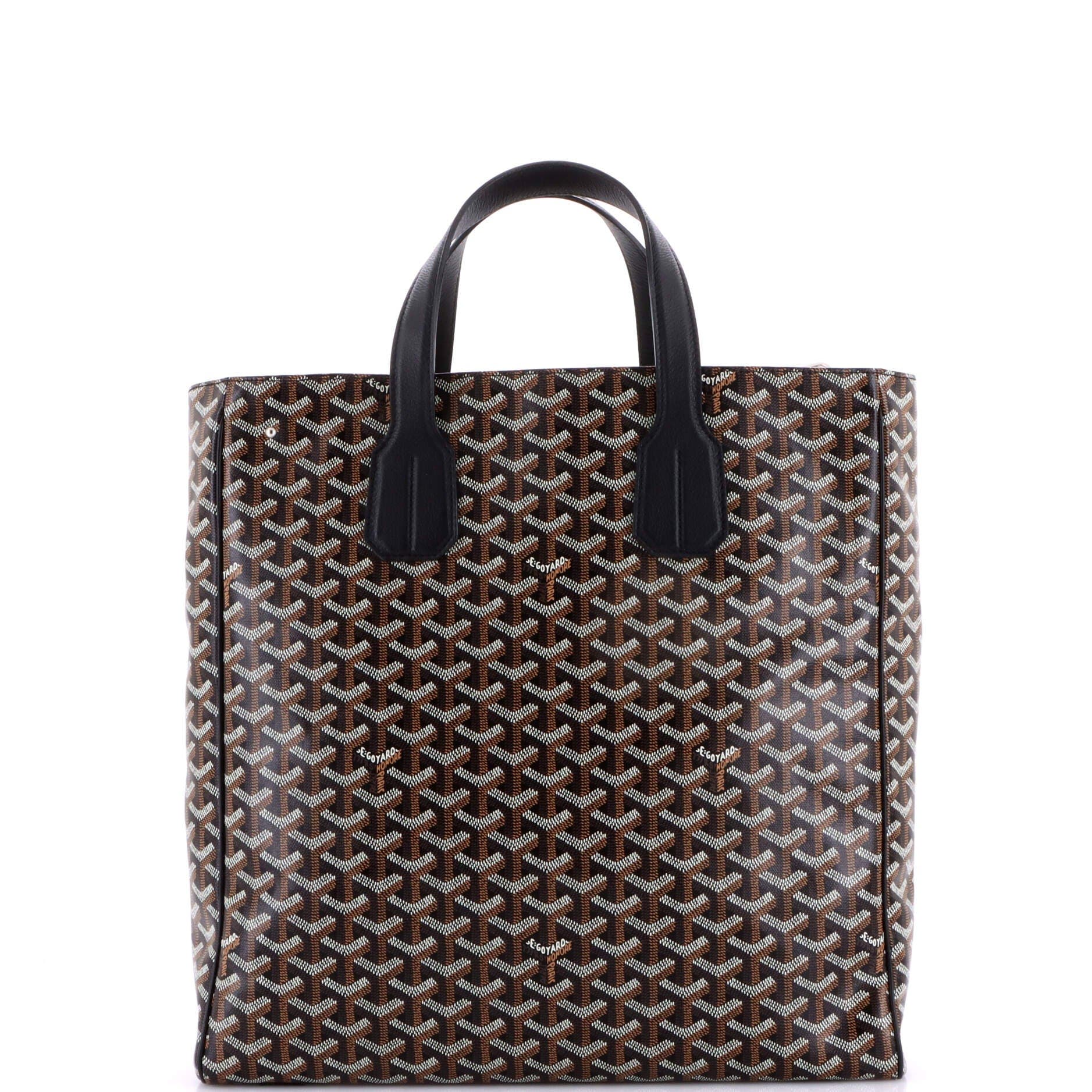 Pre-Owned Goyard Voltaire III Tote Coated Canvas, Alternate, color, Black