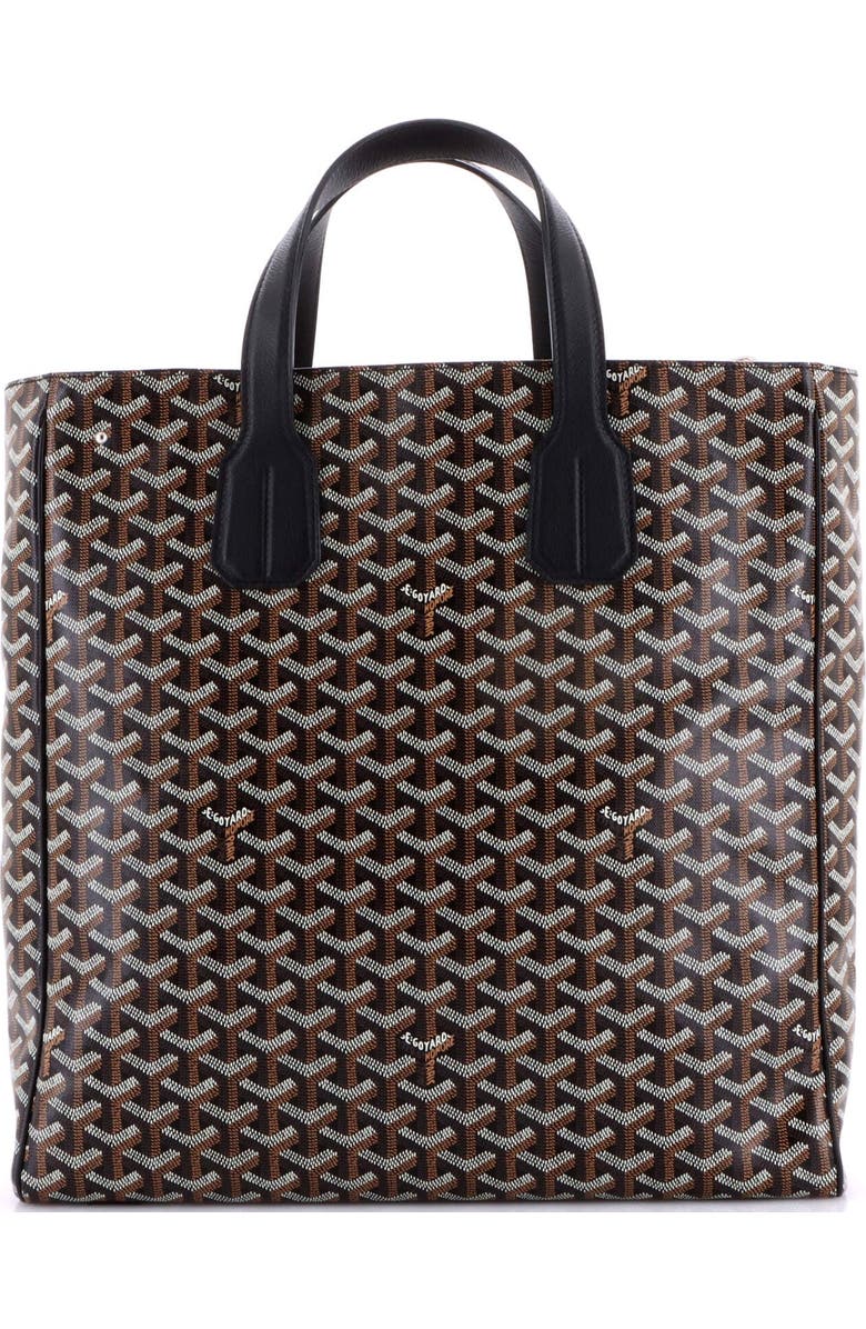 Pre-Owned Goyard Voltaire III Tote Coated Canvas, Alternate, color, Black