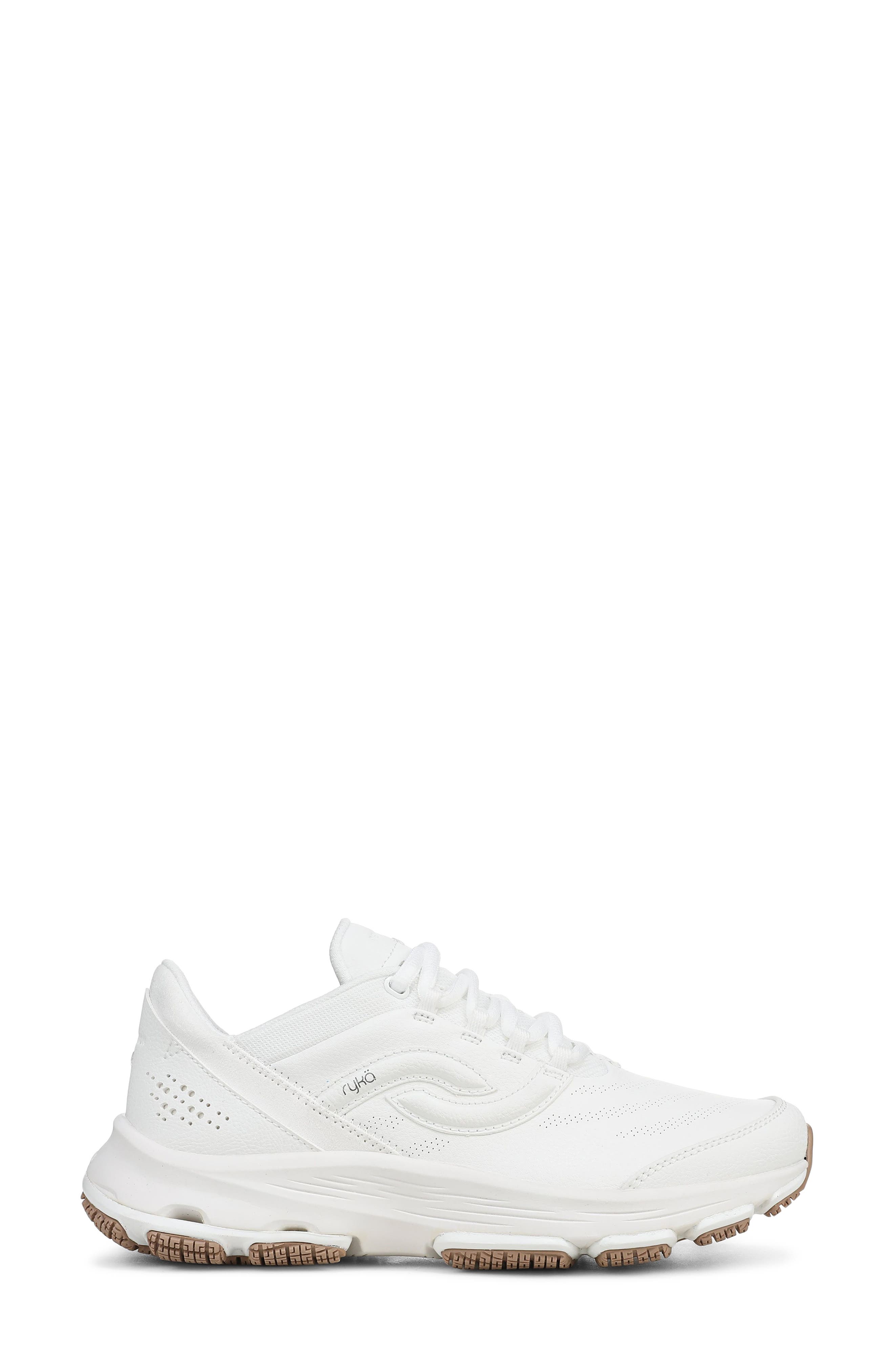 Devotion SR Walking Shoe, Alternate, color, WHITE LEATHER