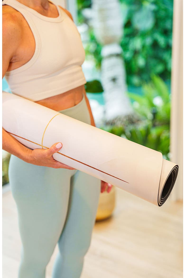 Classic - Yoga /Pilates Mat - Coconut PU - For an Unheated Flow, Alternate, color, White Marble