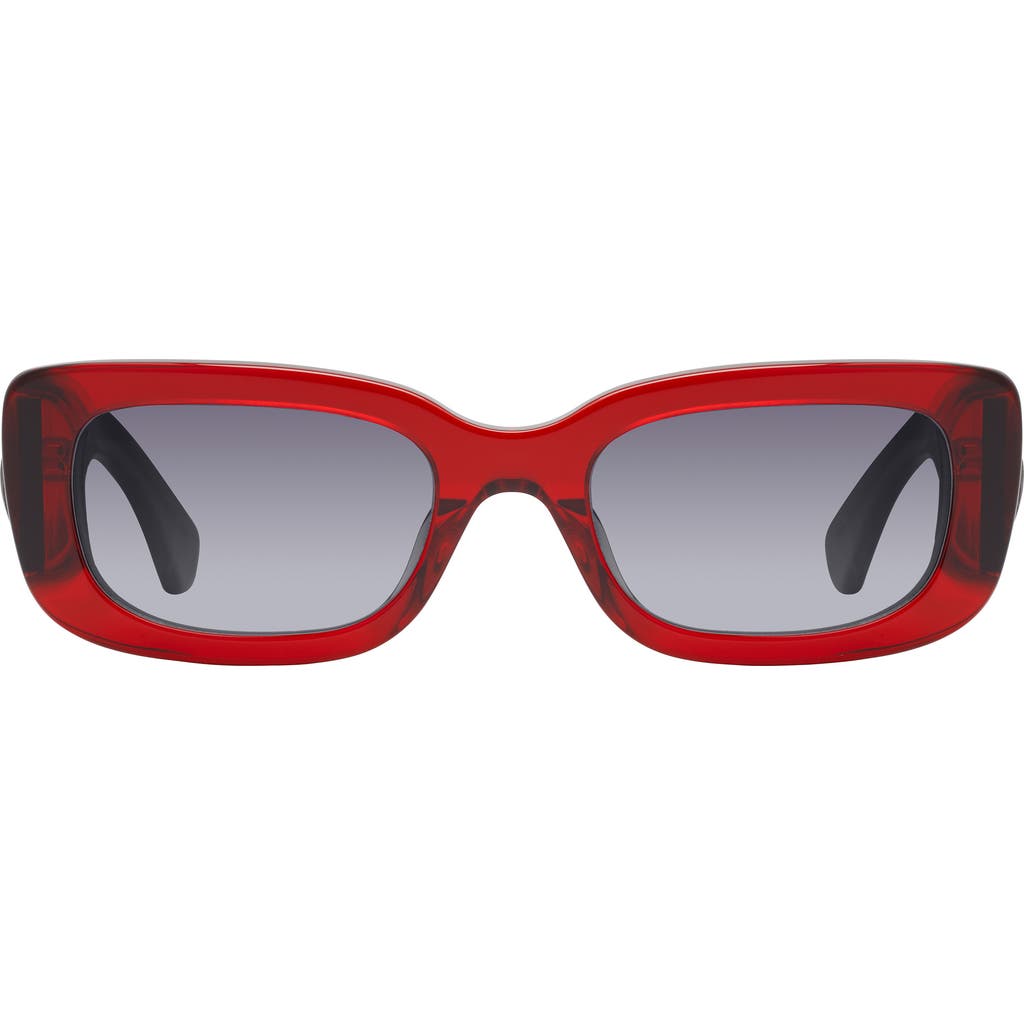 Kurt Geiger London 52mm Rectangular Sunglasses In Red