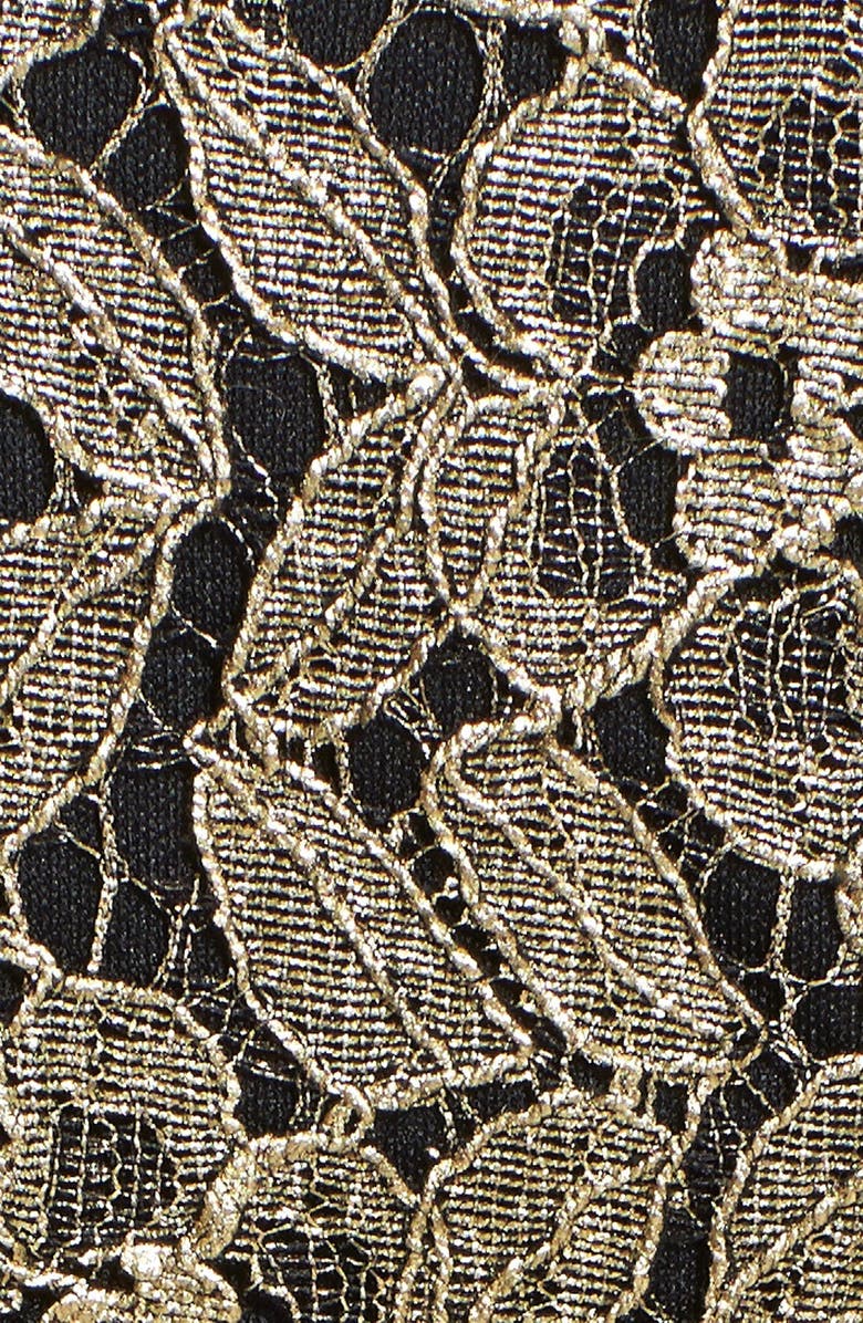 Felicity & Coco Metallic Lace Fit & Flare Dress, Alternate, color,