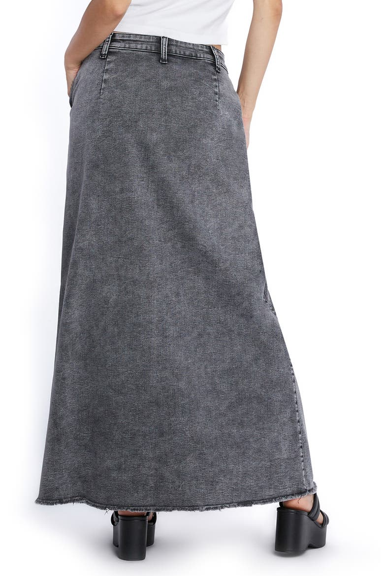 Tory Denim Maxi Skirt, Alternate, color, FIELD GREY