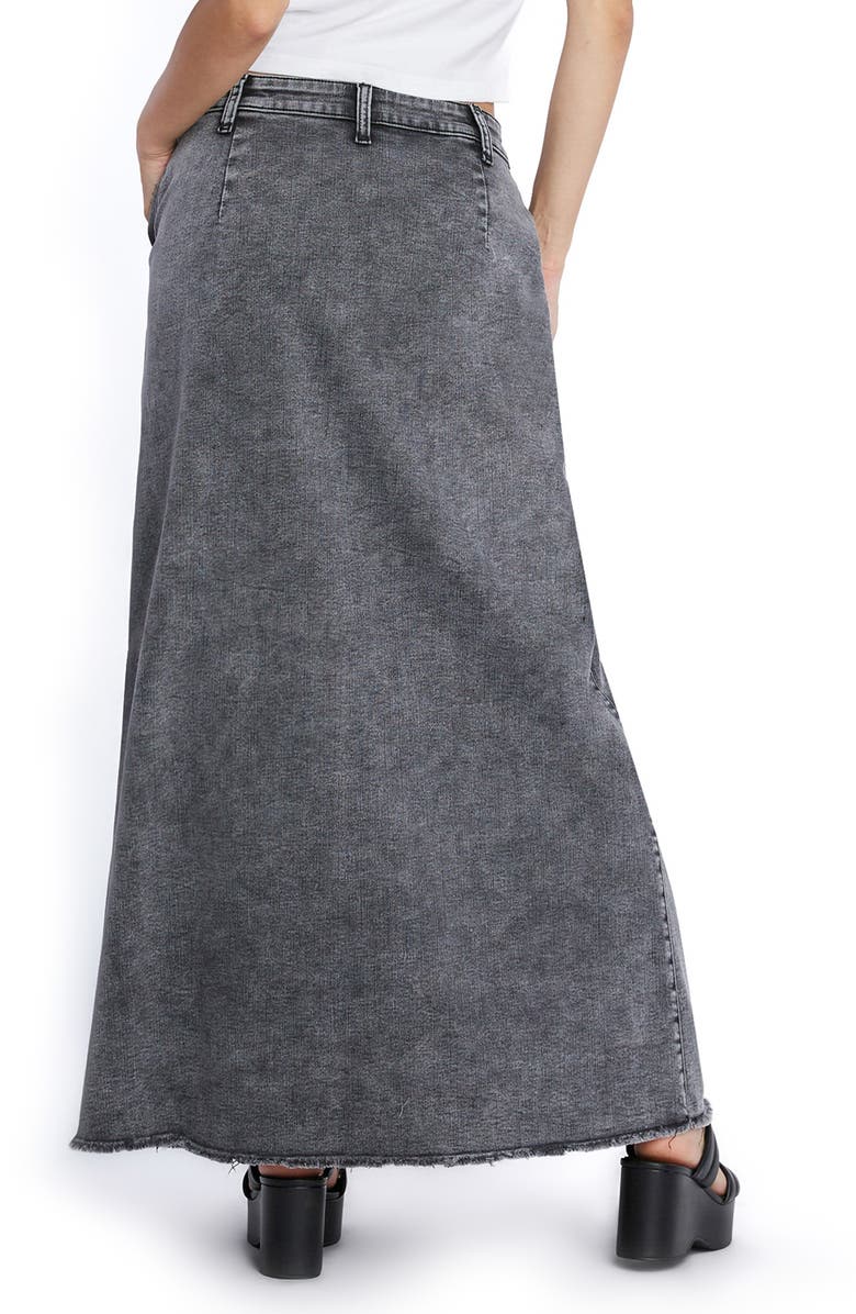 Wash Lab Denim Tory Denim Maxi Skirt, Alternate, color, Field Grey