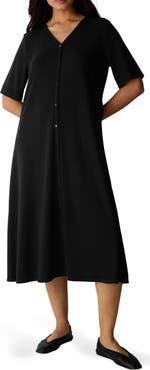 Eileen Fisher Rib Midi Dress