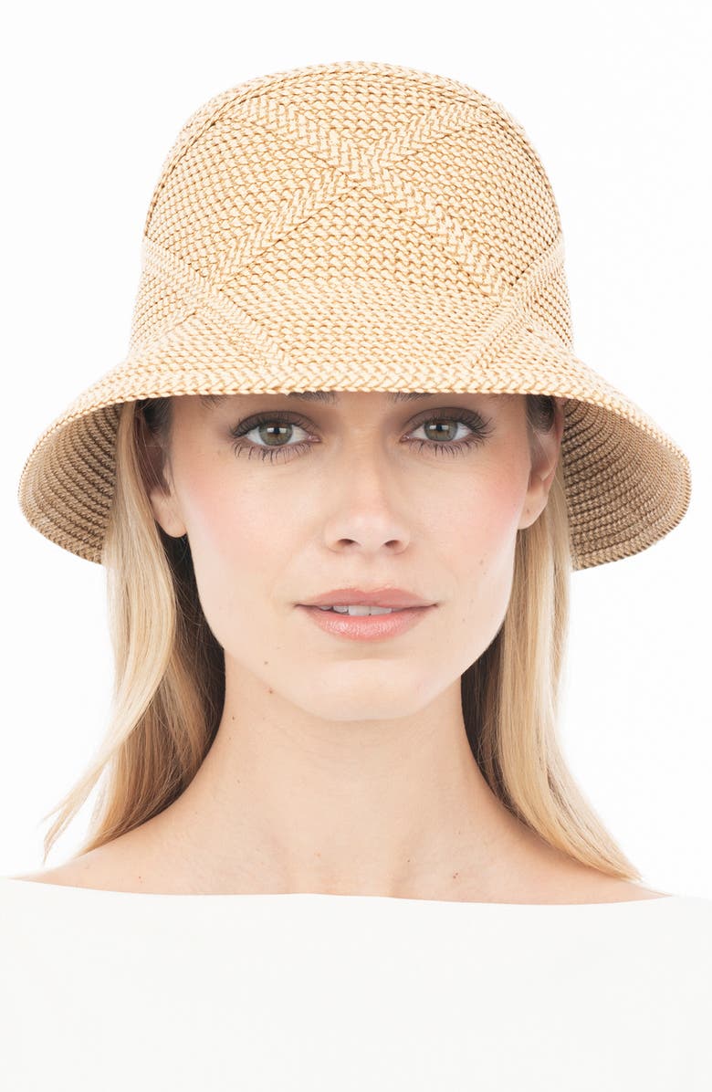 Eric Javits Latticia Bucket Hat, Alternate, color, Peanut
