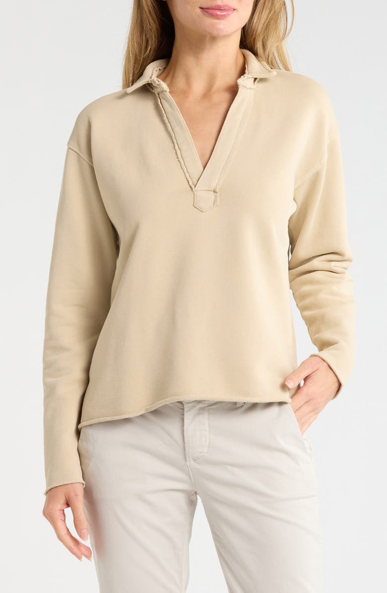 Frank & Eileen Patrick Cotton Popover Henley, Main, color, Desert