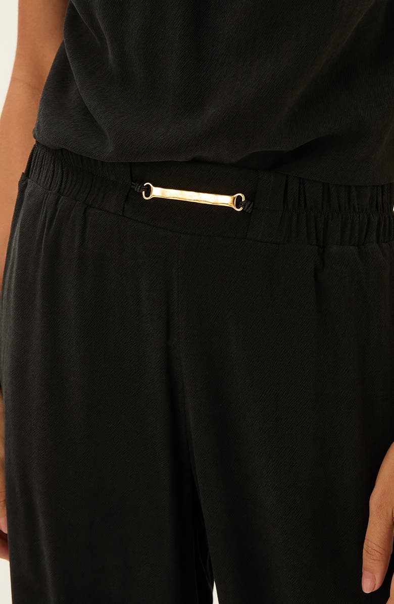 ViX Paula Hermanny Solid Joy Cover-Up Pants, Alternate, color, Black