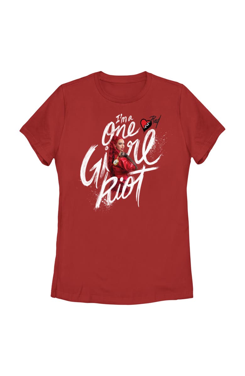 Descendants: The Rise of Red Women's Descendants The Rise of Red I'm a One Girl Riot Graphic T-Shirt, Main, color, Red