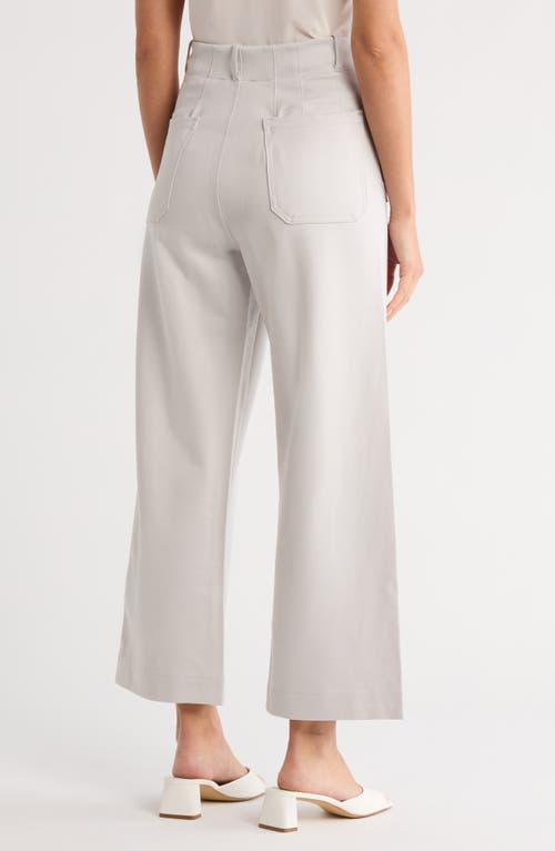 T Tahari Crop Wide Leg Pants In White