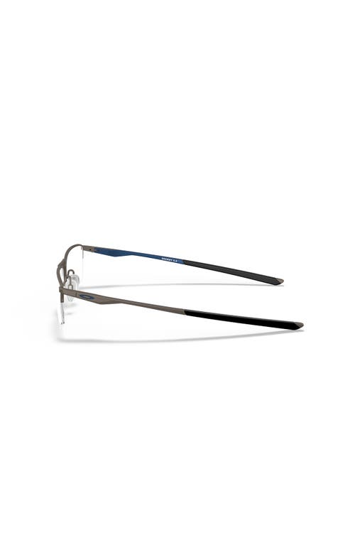 Oakley 54mm Rectangle Optical Glasses In Metallic