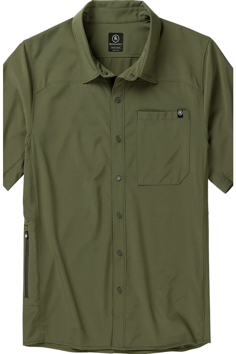 Slickrock Short-Sleeve Button-Up Jersey - Men's, Main, color, Kalamata