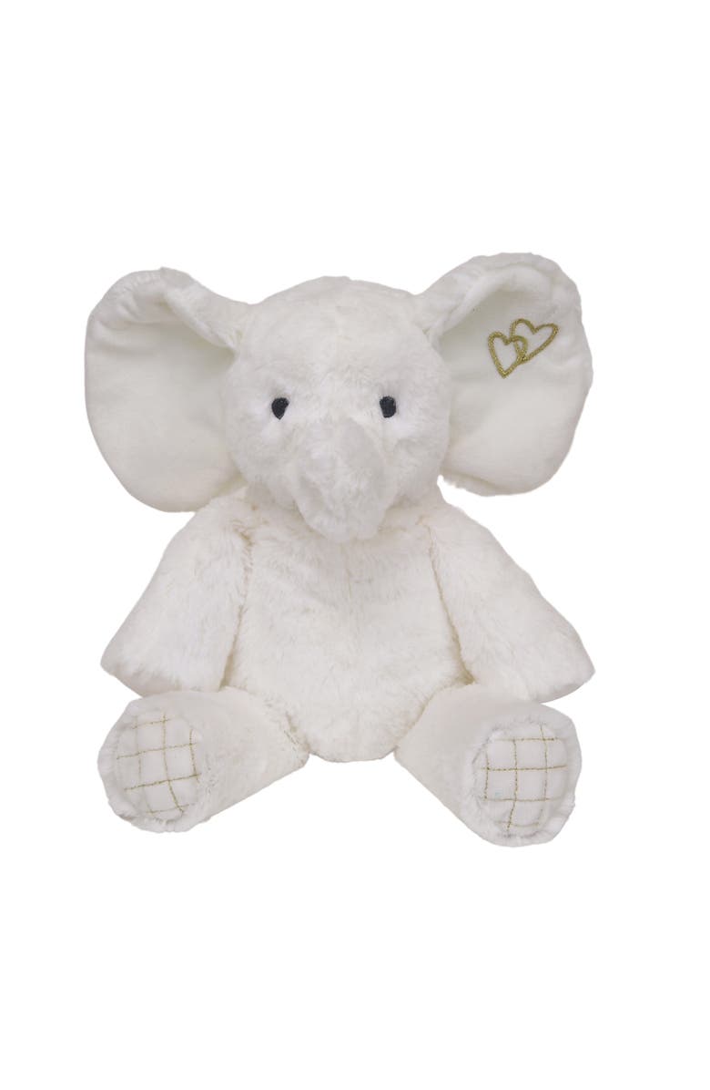 Lambs & Ivy Signature Jamboree Plush Elephant Stuffed Animal - Marshmallow, Main, color, White