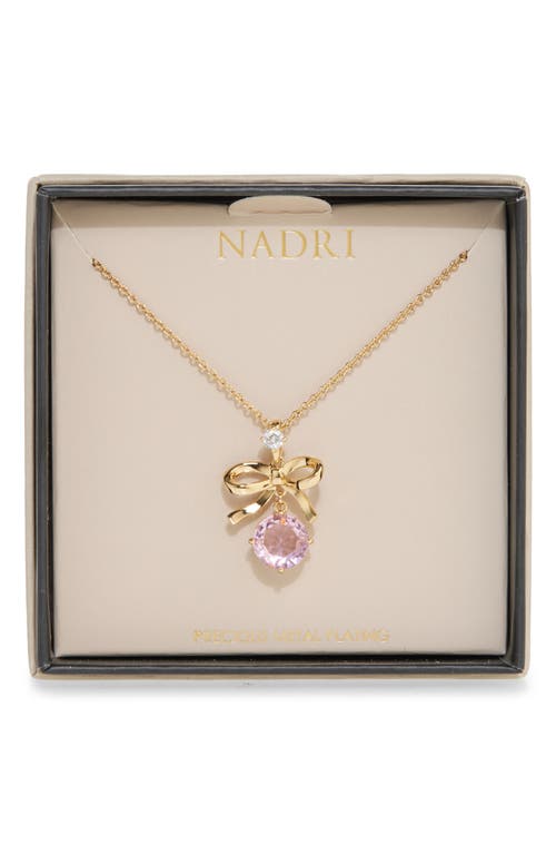 NADRI NADRI BOW PENDANT NECKLACE 