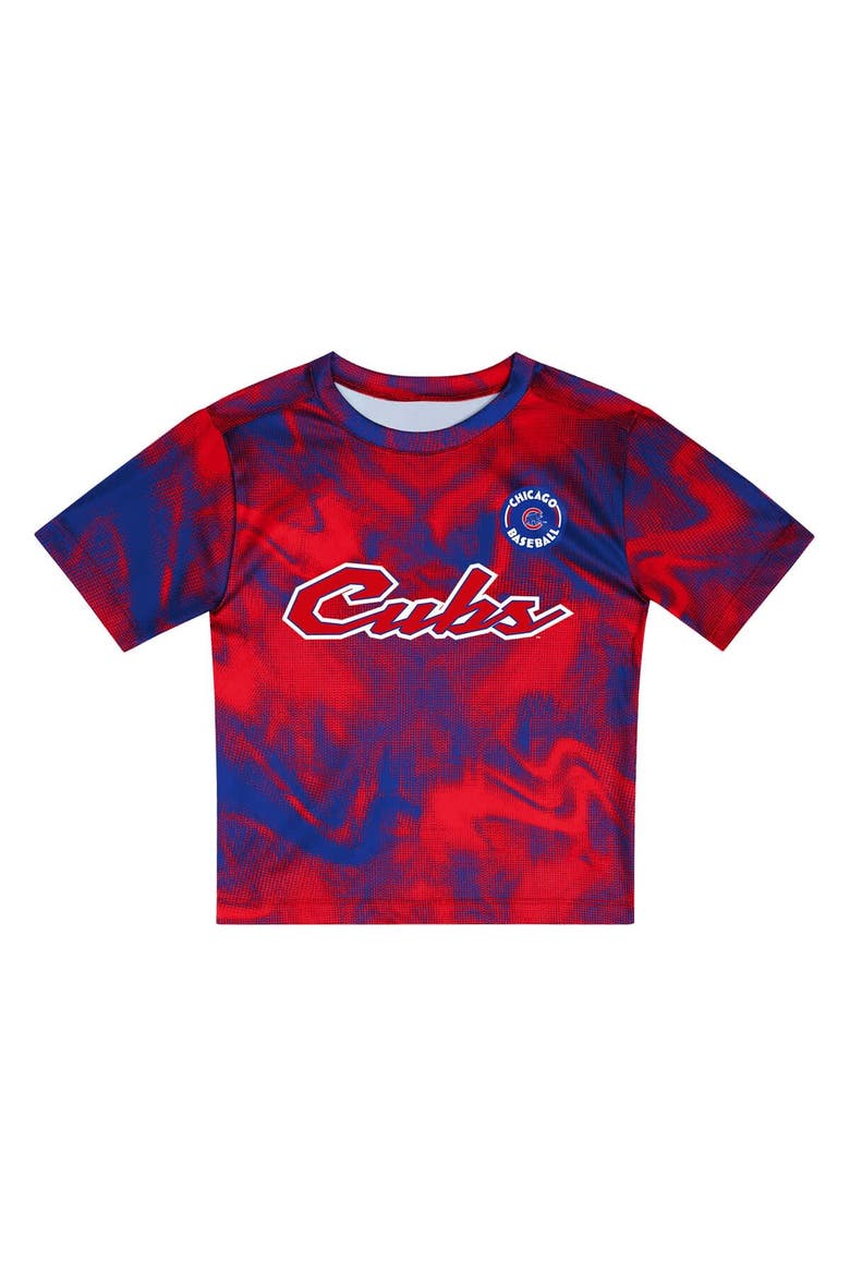 Toddler Red/Royal Chicago Cubs Pinch Hitter Infielder T-Shirt & Shorts Set, Alternate, color, Red