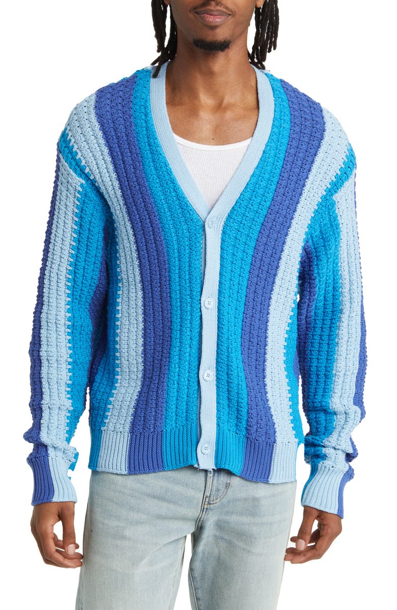 PacSun Freddy Dawn Stripe Cotton Cardigan, Alternate, color,