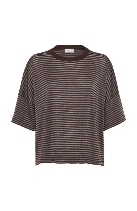 Tシャツ・カットソー BRUNELLO CUCINELLI Brunello Cucinelli Shirts Brown Short sleeve shirt for Man in Brown | Brunello Cucinelli