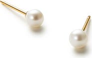 Ana Luisa Pearl Stud Earrings - Gold Pearl Studs