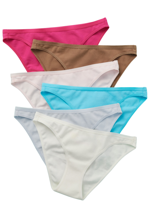 Petal Pima Cotton Bikini Underwear 6PK