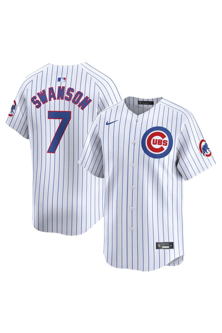 Men's Nike Dansby Swanson White Chicago Cubs Home Limited Player Jersey, Alternate, color, White