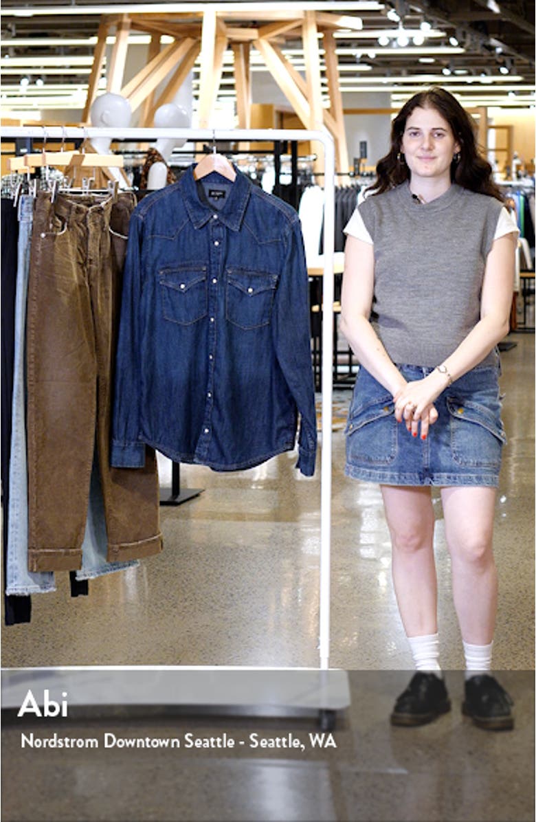 Aiden Western Denim Snap-Up Shirt, sales video thumbnail