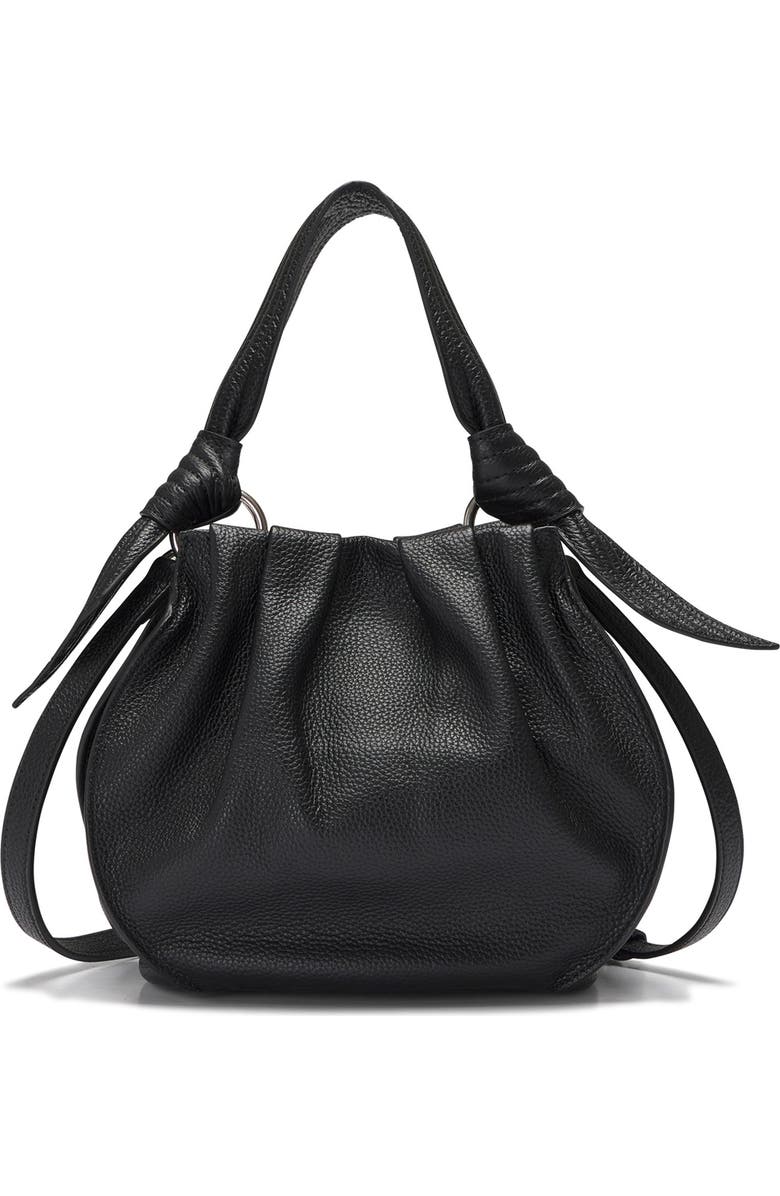 Oryany Selena Leather Bucket Bag, Alternate, color, Black