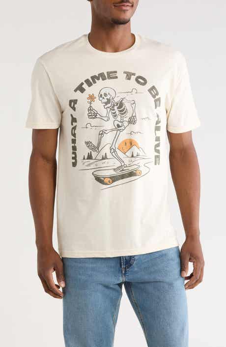 Time to Be Alive Cotton Graphic T-Shirt