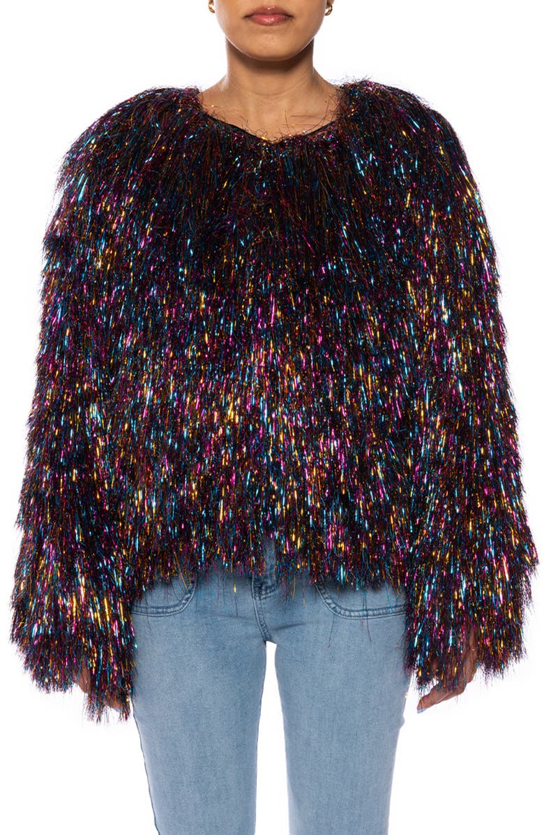 AZALEA WANG Tinsel Jacket, Main, color, 