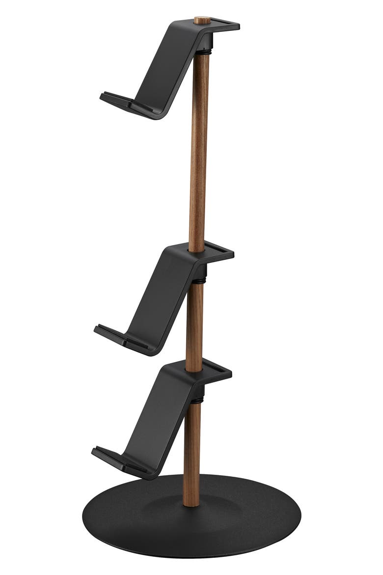 3-Tier Controller Stand, Alternate, color, BLACK