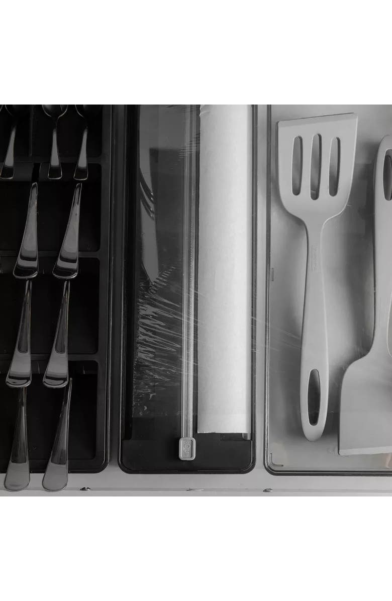 OU Compact Transparent Kitchen Wrap Dispenser with Cutter, Alternate, color,