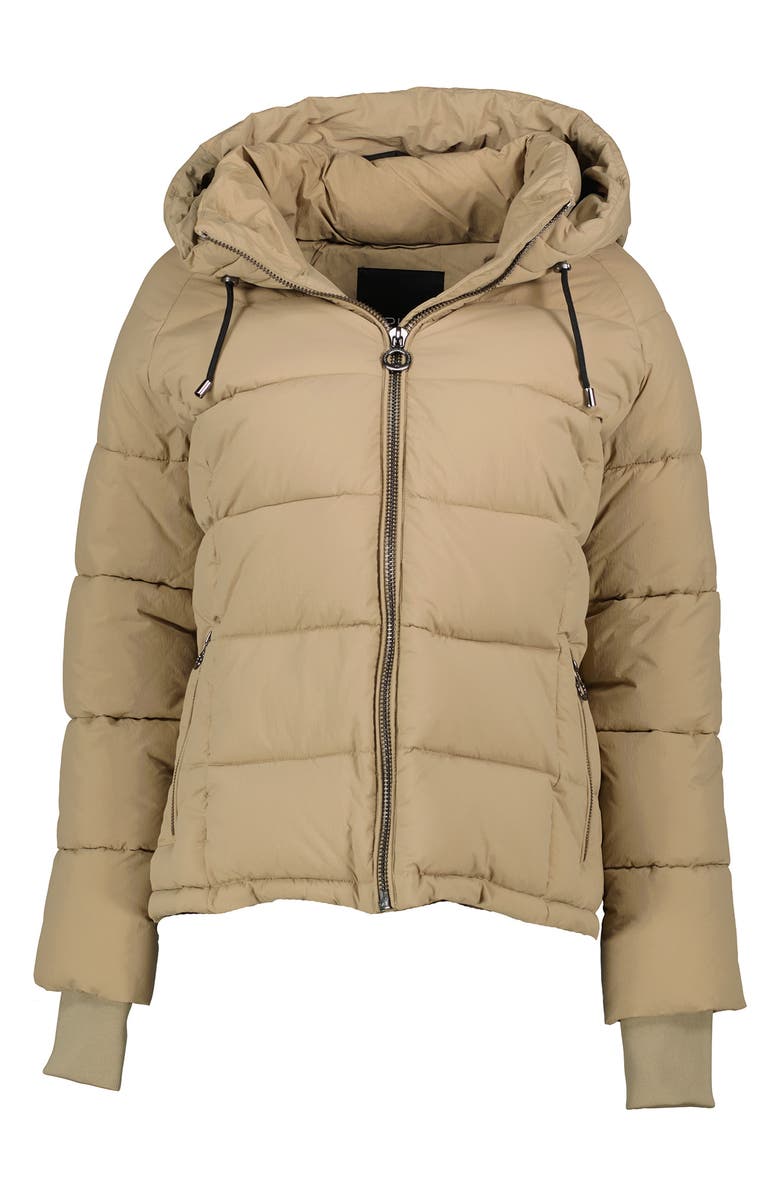 Noize Gracie Hooded Puffer Jacket, Alternate, color, Sand