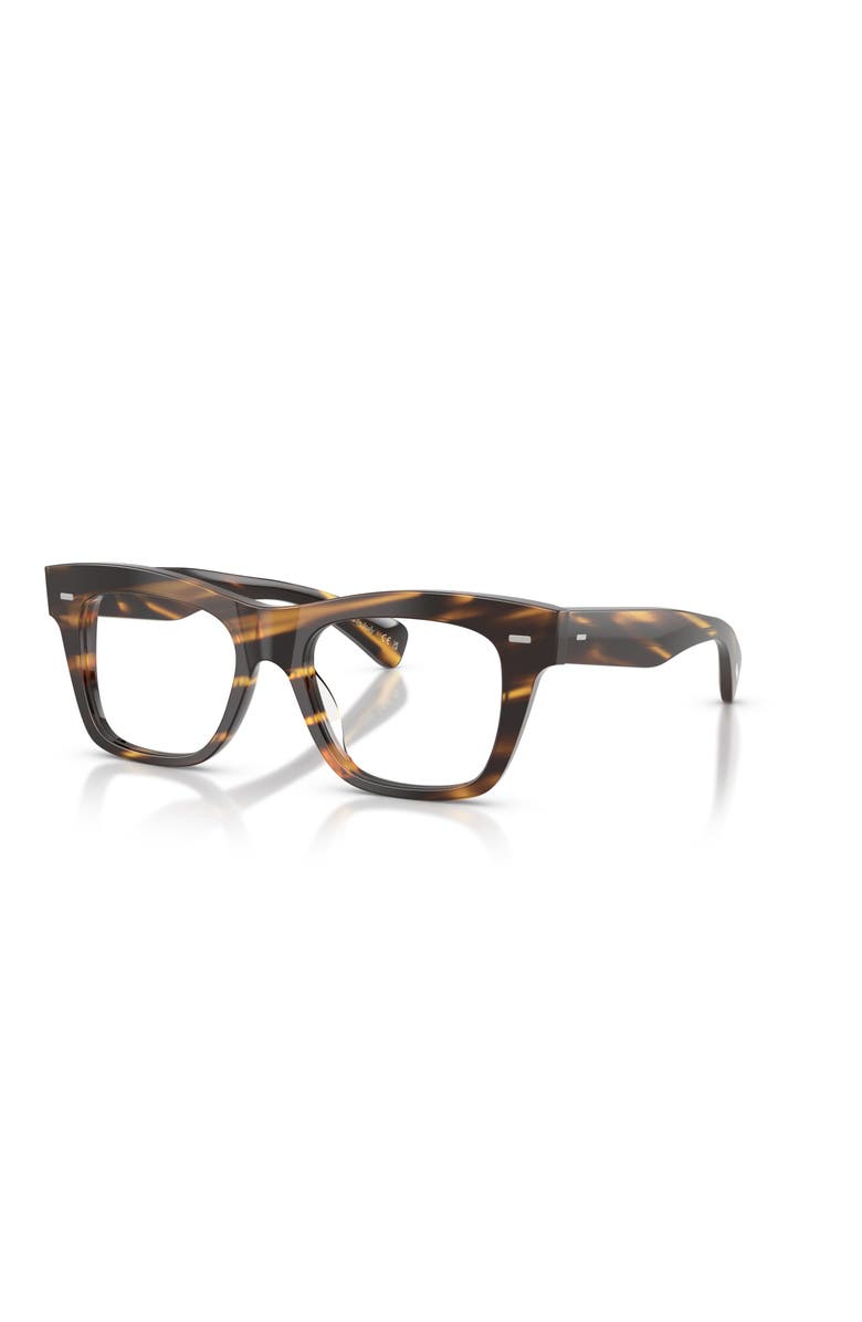 Oliver Peoples 51mm Rectangle optical glasses, Main, color, Black