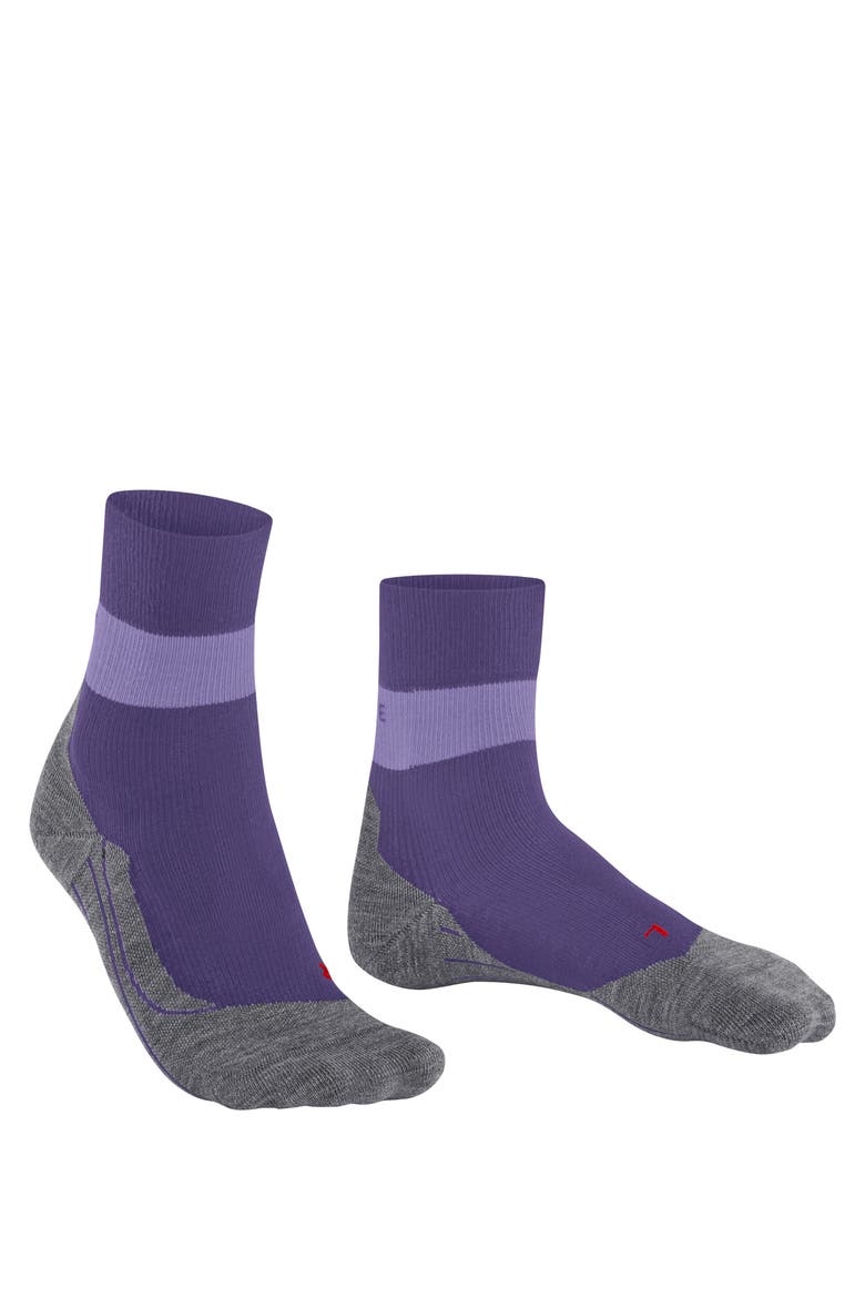 RU Compression Stabilizing Running Socks, Alternate, color, Amethyst