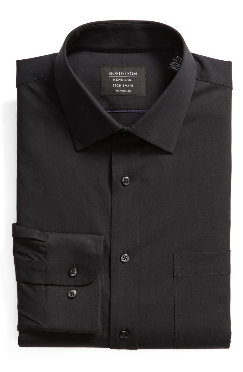 NORDSTROM MEN'S SHOP Tech-Smart Traditional Fit Stretch Pinpoint Dress Shirt, Alternate, color, 