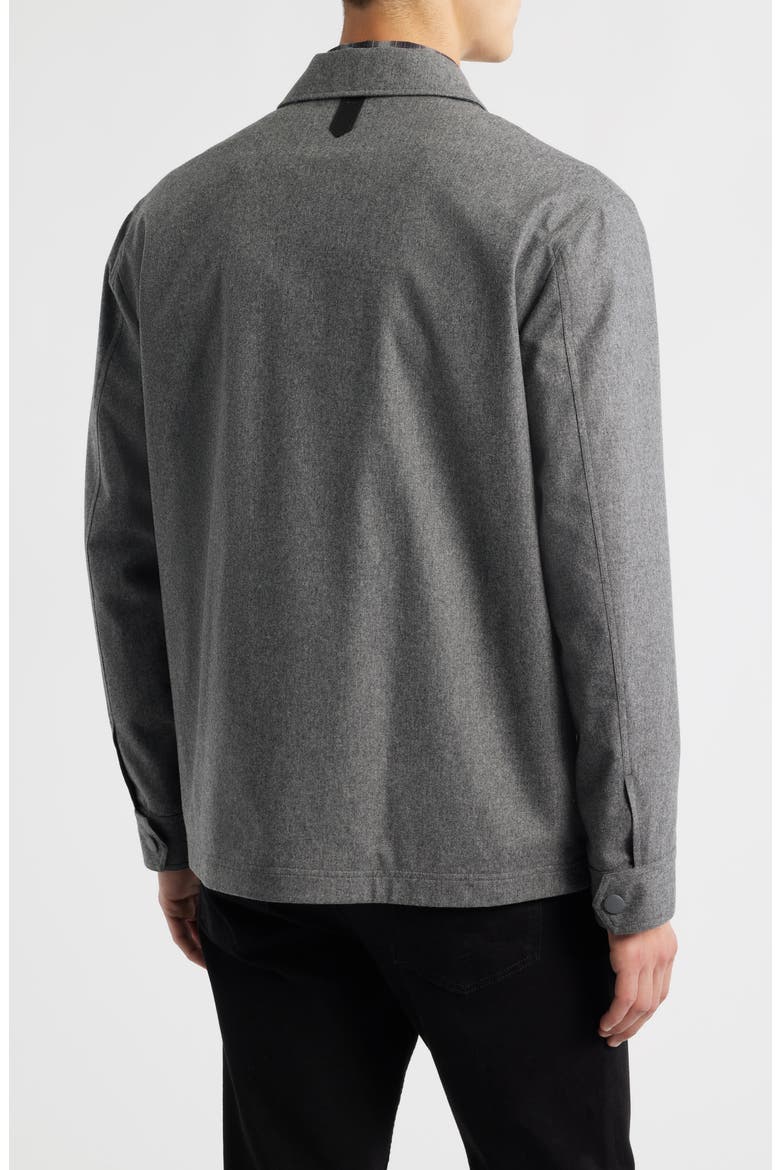 Cashmere Blend Overshirt, Alternate, color, GREY