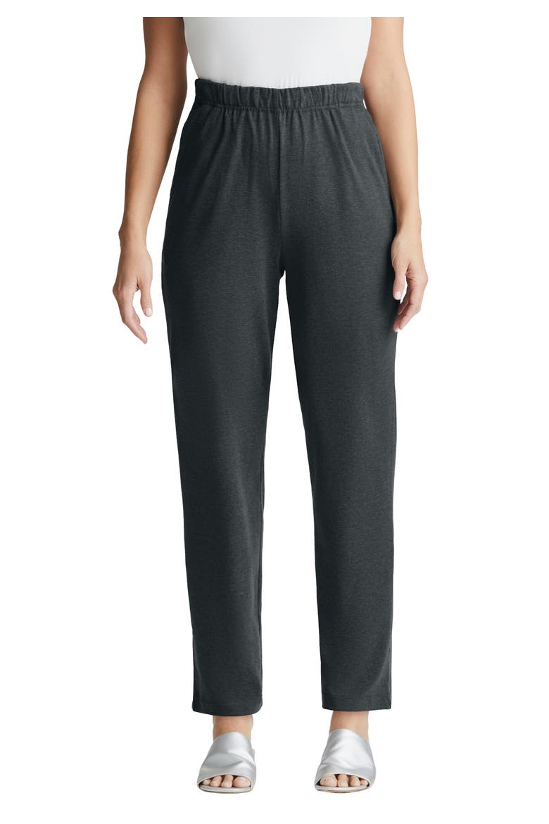 Soft Ease Straight Leg Pant, Main, color, HEATHER CHARCOAL