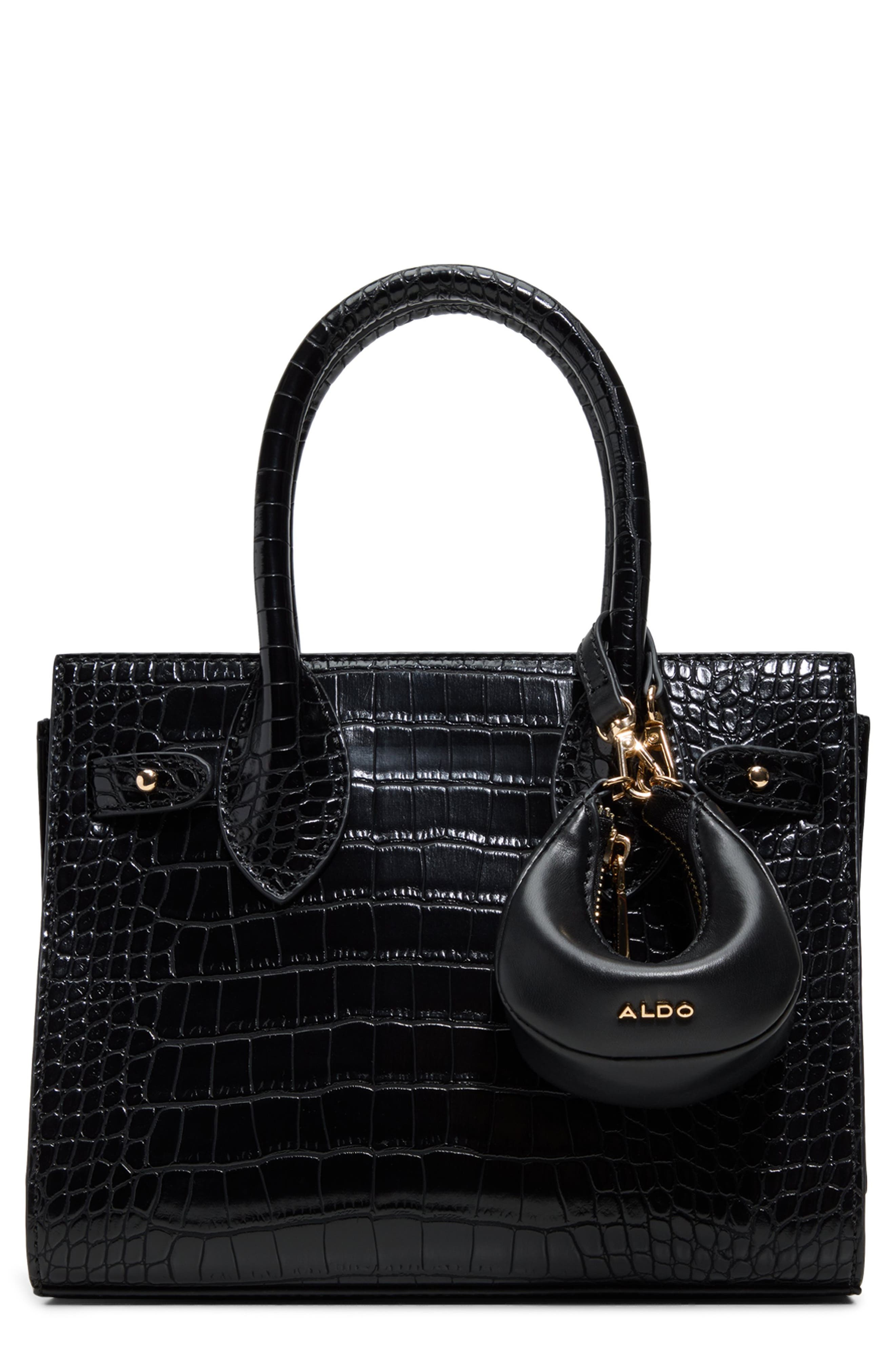 ALDO Aureliee Top Handle Bag, Main, color, Black