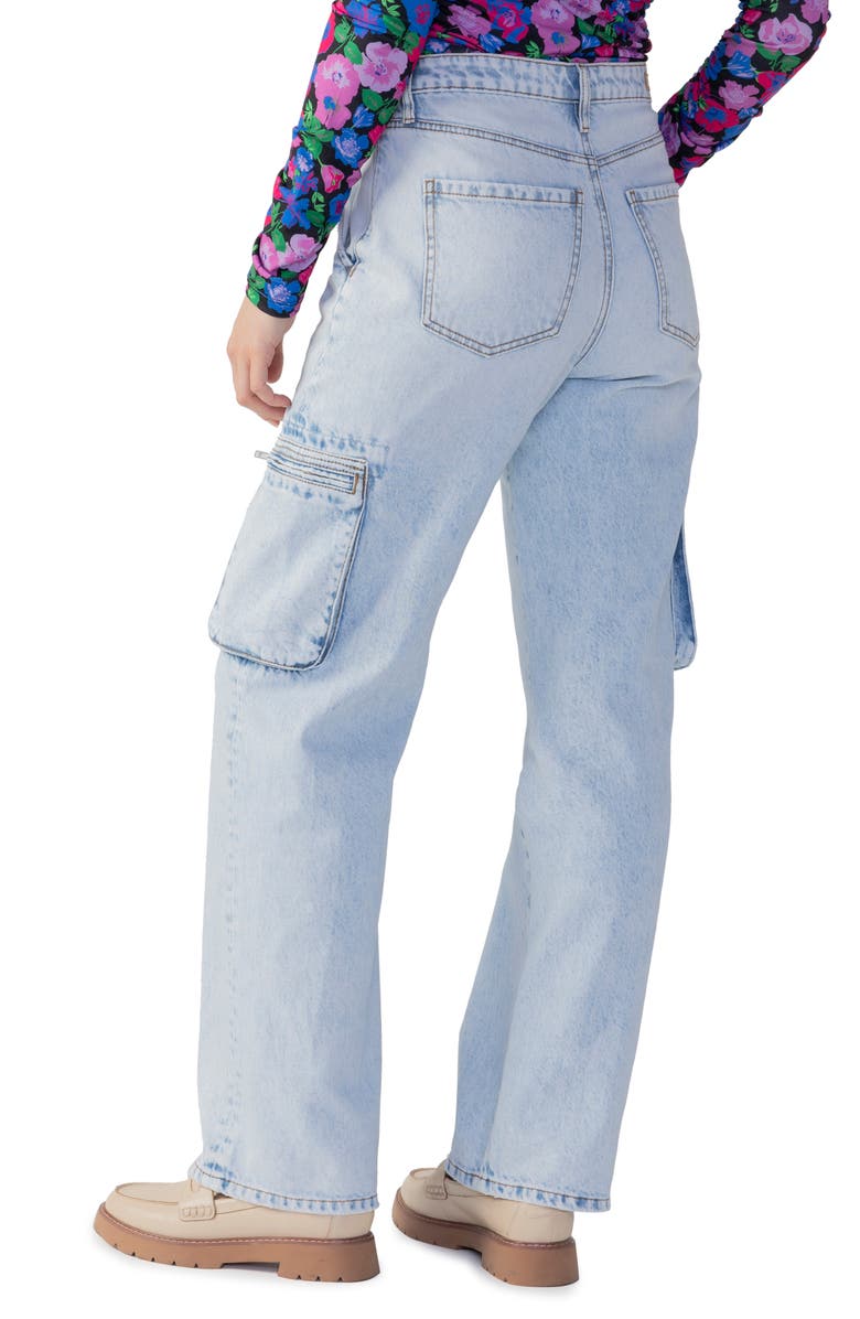 Sanctuary The Cargo High Waist Relaxed Fit Jeans, Alternate, color,