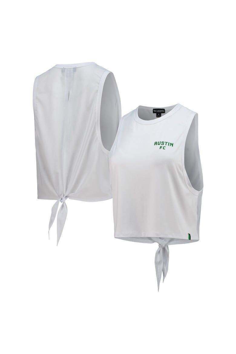 Women's The Wild Collective White Austin FC Twist Back Tank Top, Main, color, White