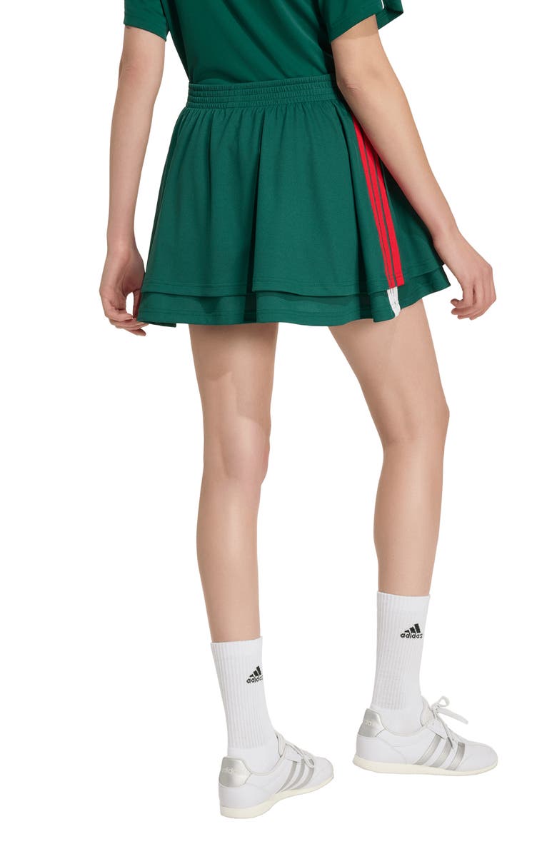 adidas Originals House of Tiro Skirt, Alternate, color, Dark Green/ Scarlet/ White