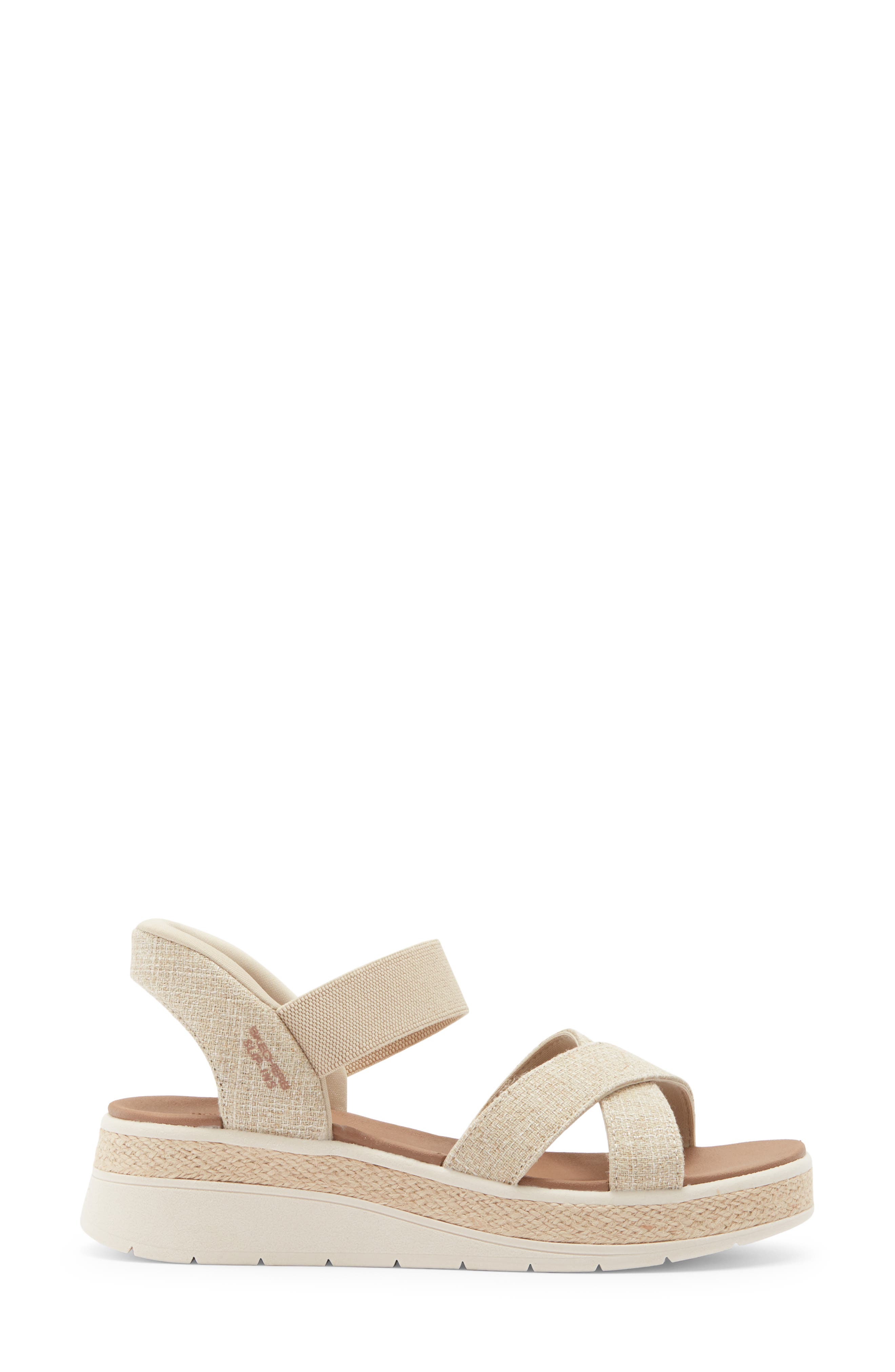Slip-ins® BOBS® Slip-On Sandal, Alternate, color, NATURAL