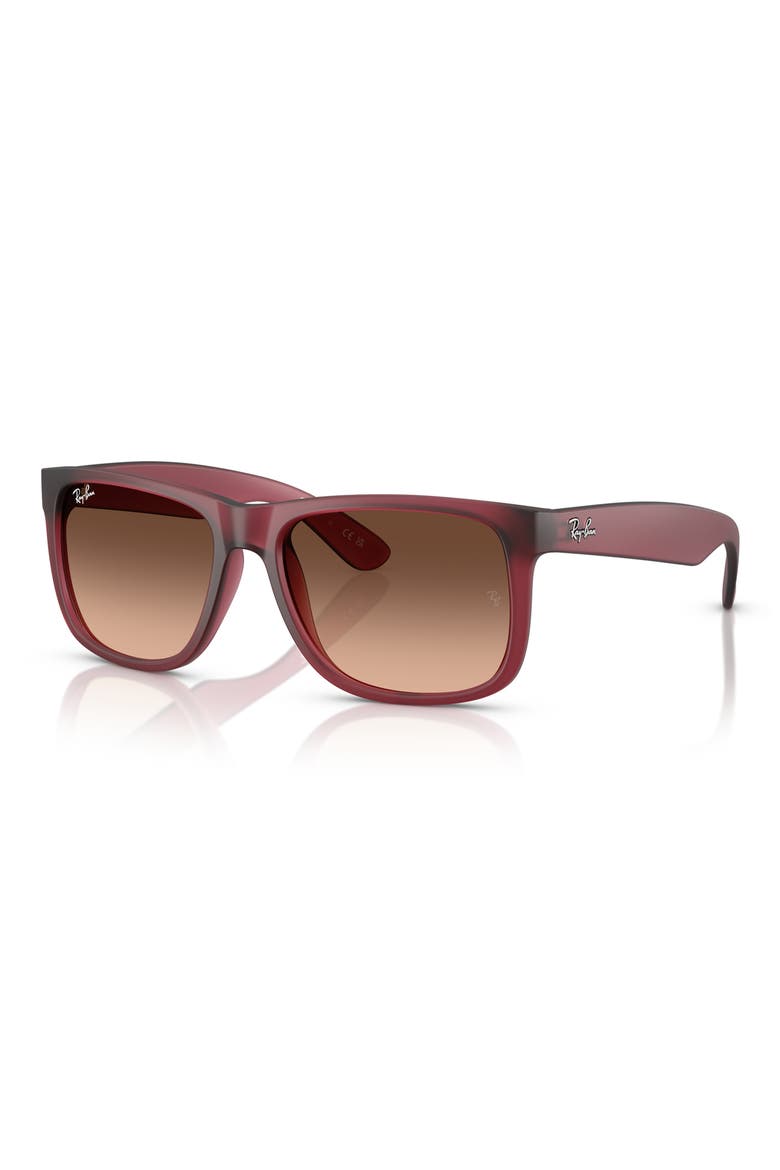 54mm Polarized Gradient Square Sunglasses, Alternate, color, VIOLET