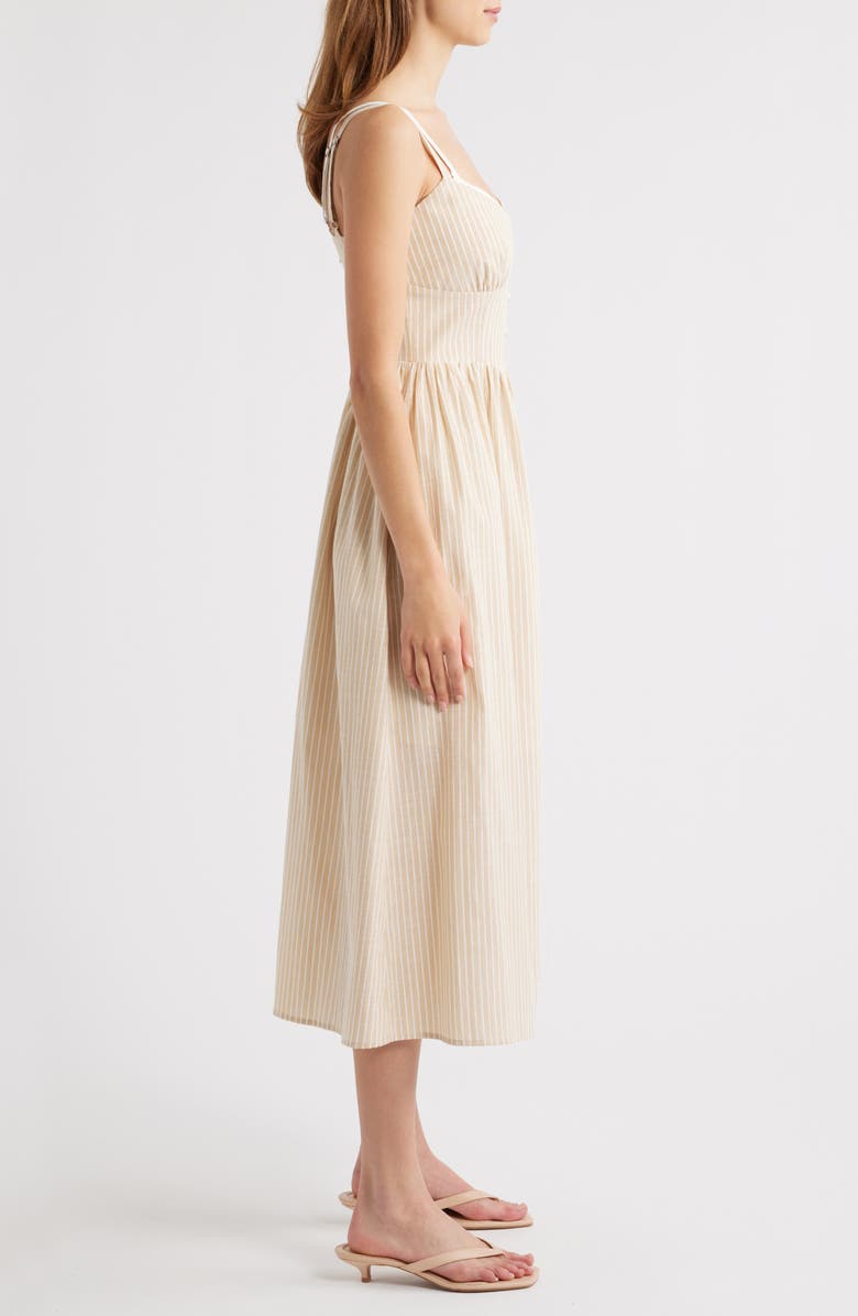 MOON RIVER Double Strap Cotton Blend A-Line Sundress, Alternate, color, 