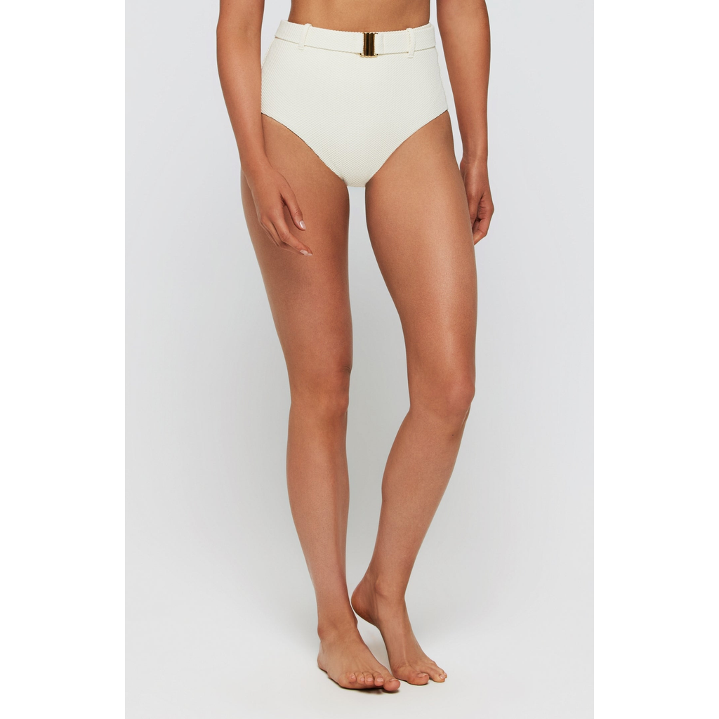 Hermoza Lucia High Waisted Belted Two-Piece Bottom in Ivory  product