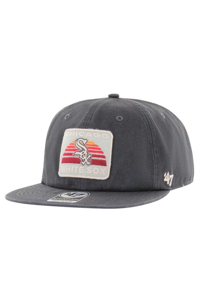 '47 Men's '47 Charcoal Chicago White Sox Cypress Captain Snapback Hat, Main, color, Charcoal