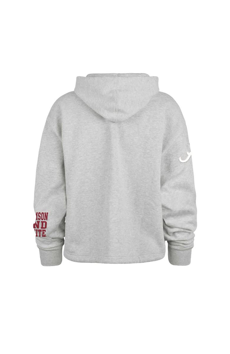 '47 Women's '47 Heather Gray Alabama Crimson Tide High Hopes Long Sleeve Cropped Hoodie, Alternate, color, Heather Gray