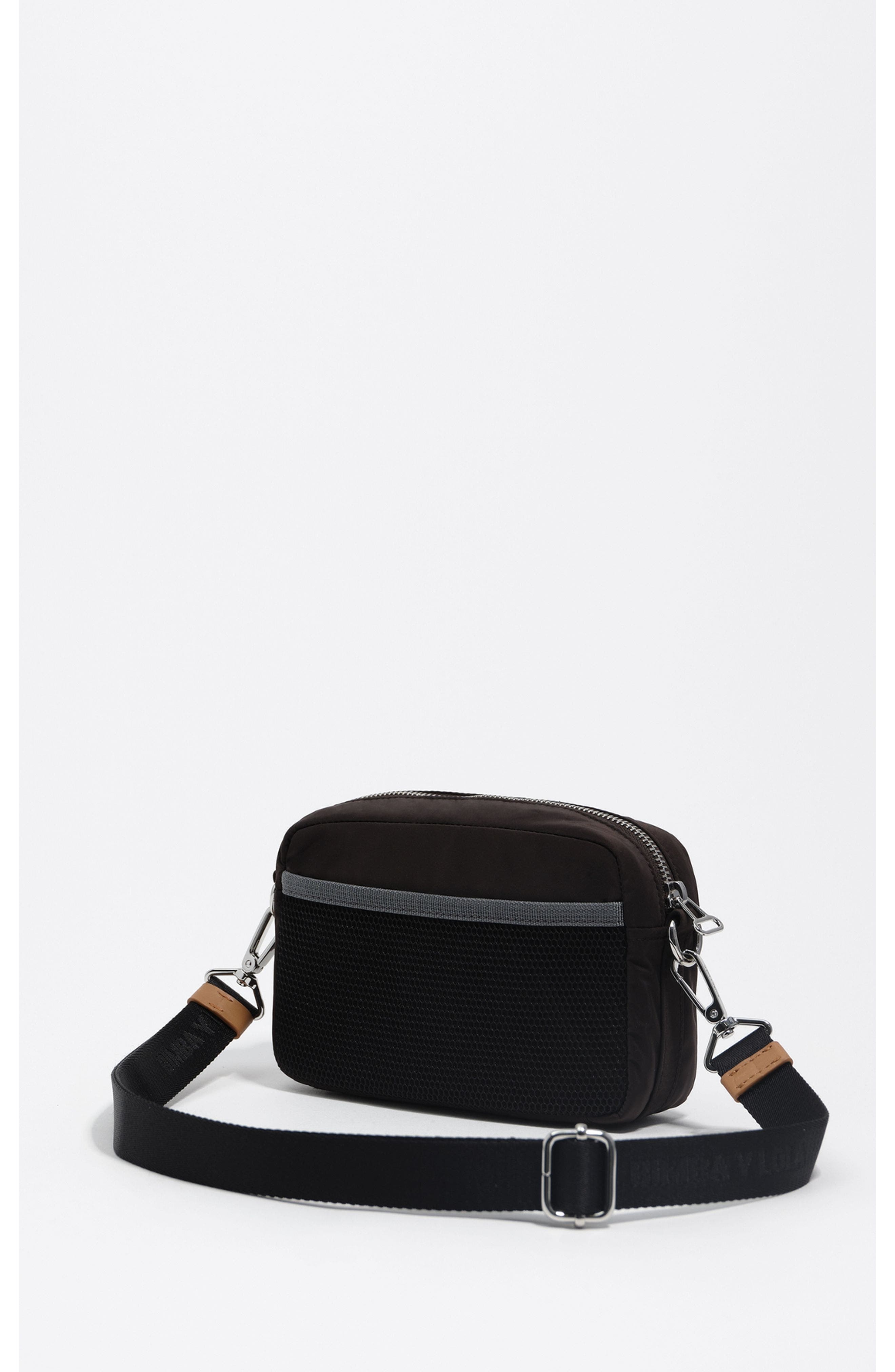 Bimba y Lola Nylon Exterior Crossbody Bag, Alternate, color, Charcoal