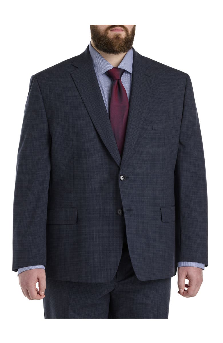 Michael Kors Big
Tall Textured Suit Jacket, Main, color, Blue